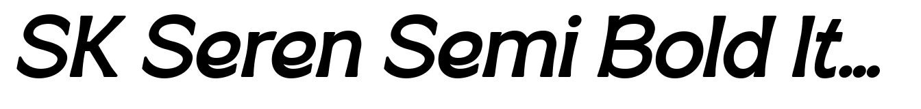SK Seren Semi Bold Italic